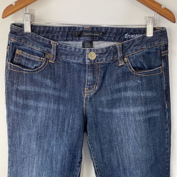 Vintage Calvin Klein Wide Leg Jeans Sz 10P - Picture 6 of 12